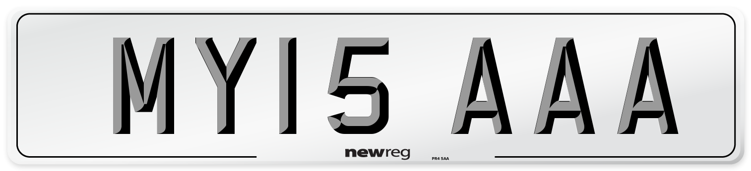 MY15 AAA Number Plate from New Reg
